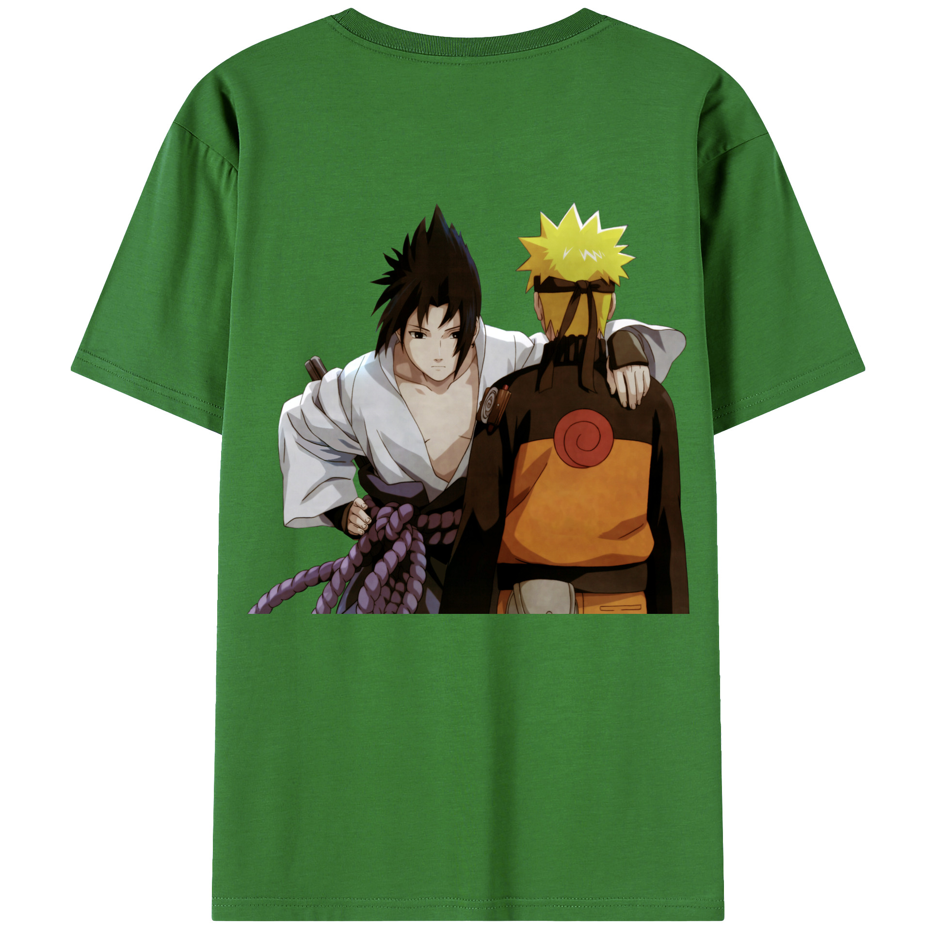 （画像用） NARUTO -ナルト- うちは サスケ Uchiha Sasuke レディース半袖Tシャツ(バックプリント)